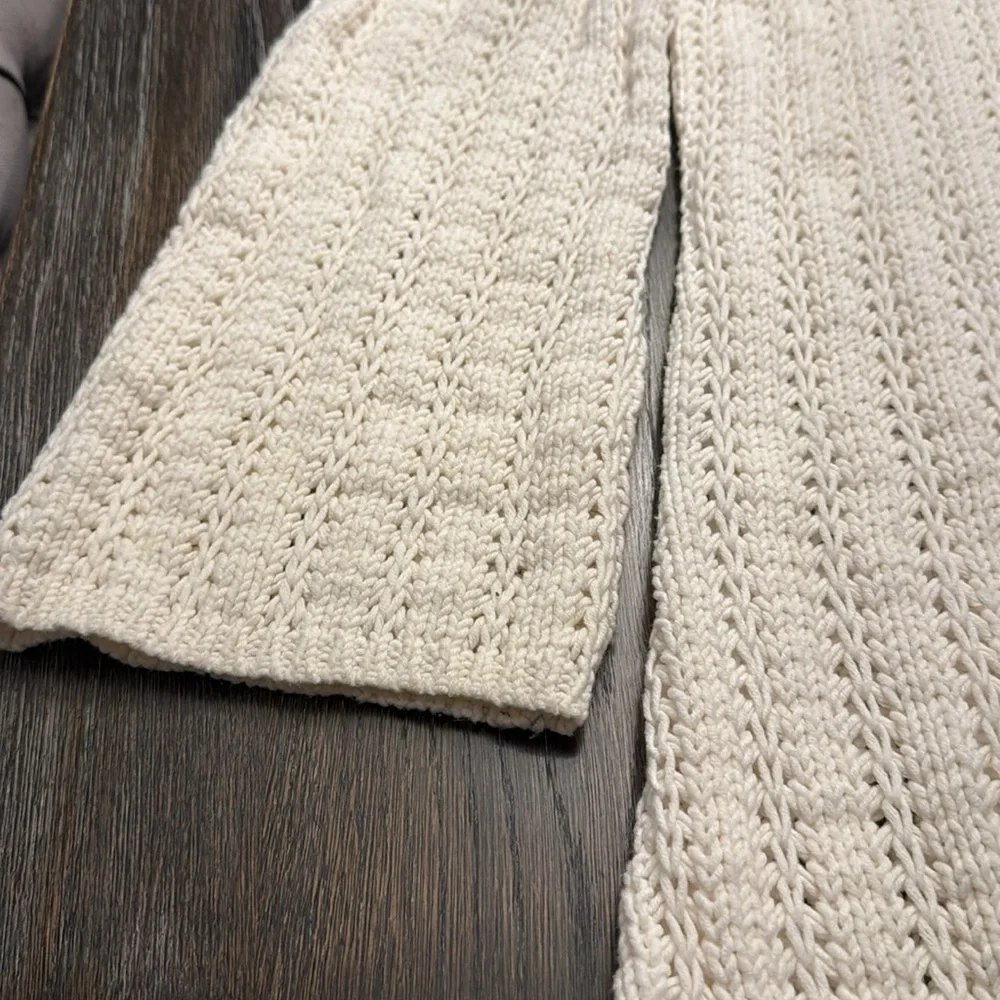 NINE WEST VANILLA CREAM KNIT CARDIGAN SWEATER SIZE XL